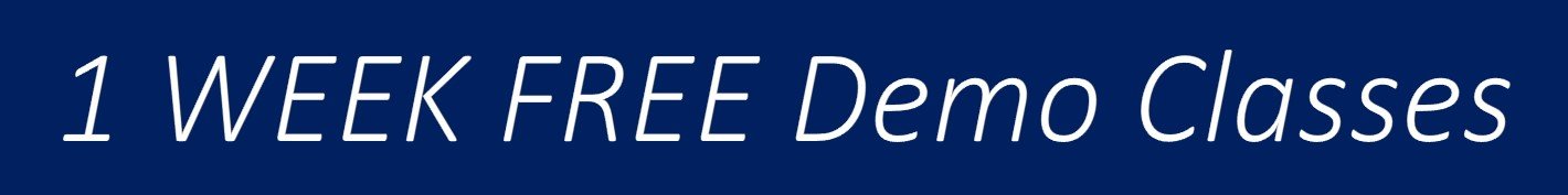 1 Week Free Demo Classes