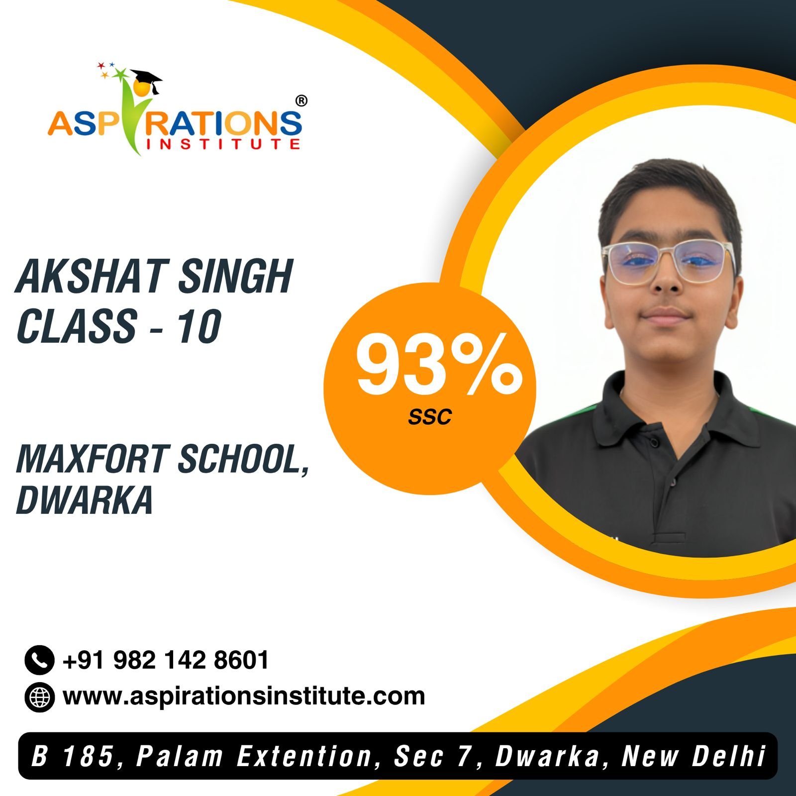 Aspirations Institute – Best CBSE Coaching in Dwarka Delhi | Classes 7–12 Tuition 9 Akshat Singh Class 10