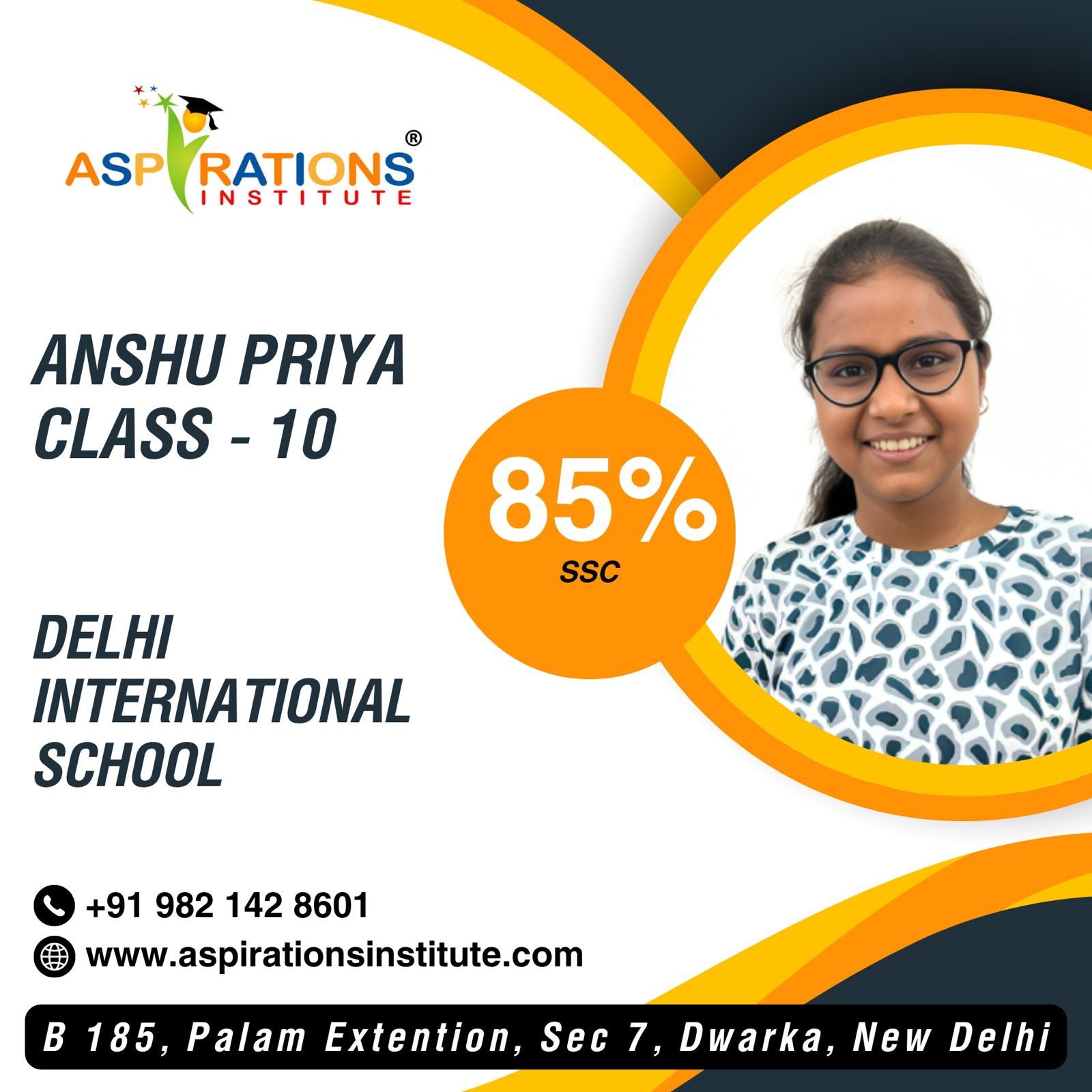Aspirations Institute – Best CBSE Coaching in Dwarka Delhi | Classes 7–12 Tuition 17 Anshupriya Class 10