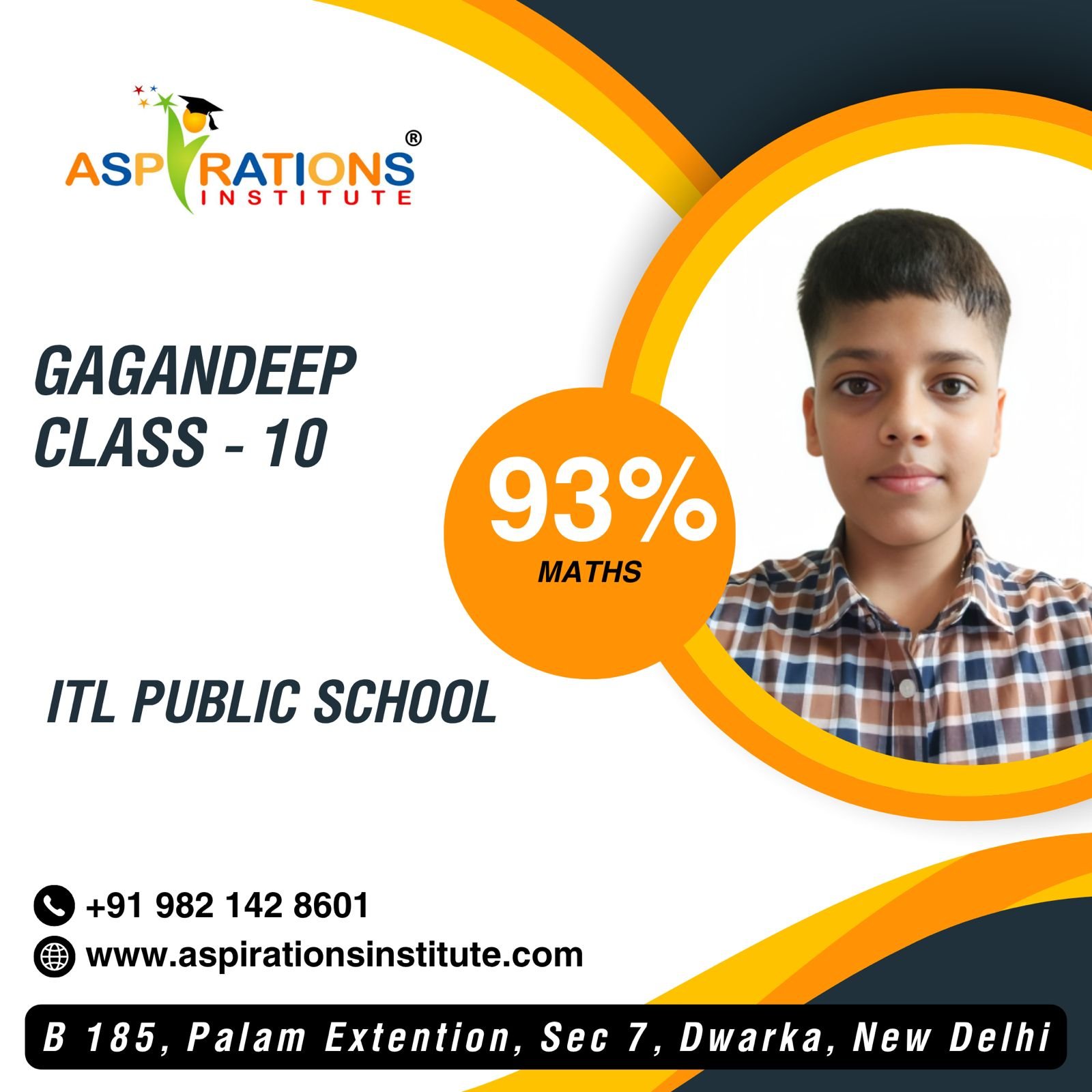 Aspirations Institute – Best CBSE Coaching in Dwarka Delhi | Classes 7–12 Tuition 10 Gagandeep Class 10