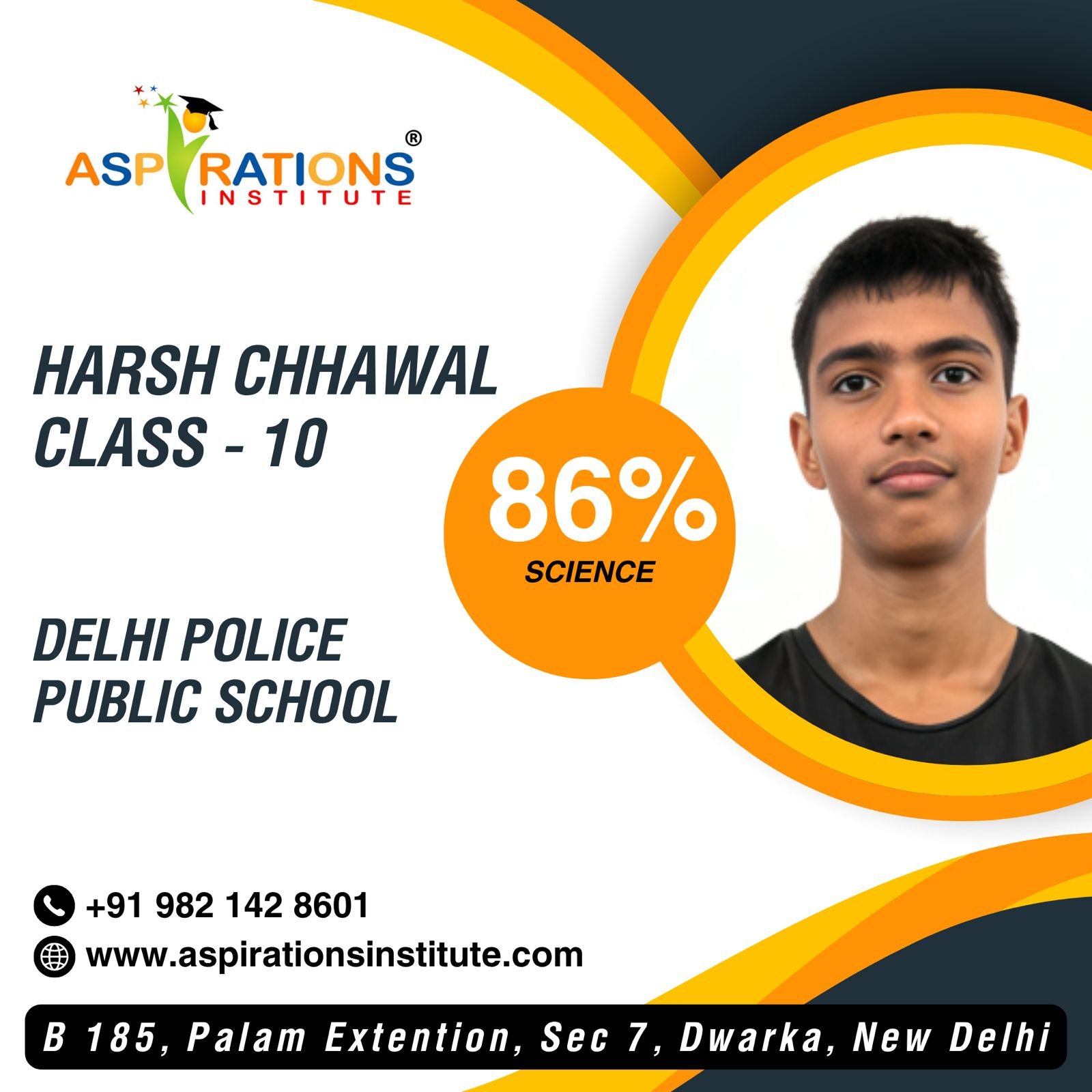 Aspirations Institute – Best CBSE Coaching in Dwarka Delhi | Classes 7–12 Tuition 16 Harsh Class 10