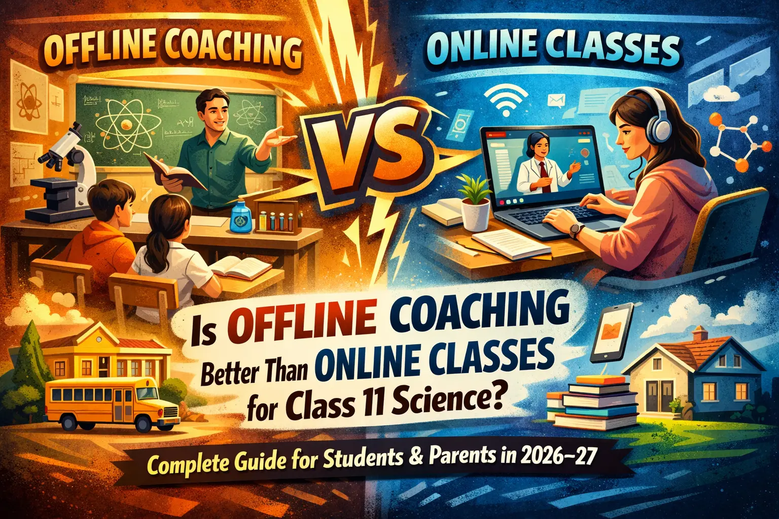 Is Offline Coaching Better Than Online Classes for Class 11 Science (Complete Guide for Students & Parents in 2026–27)