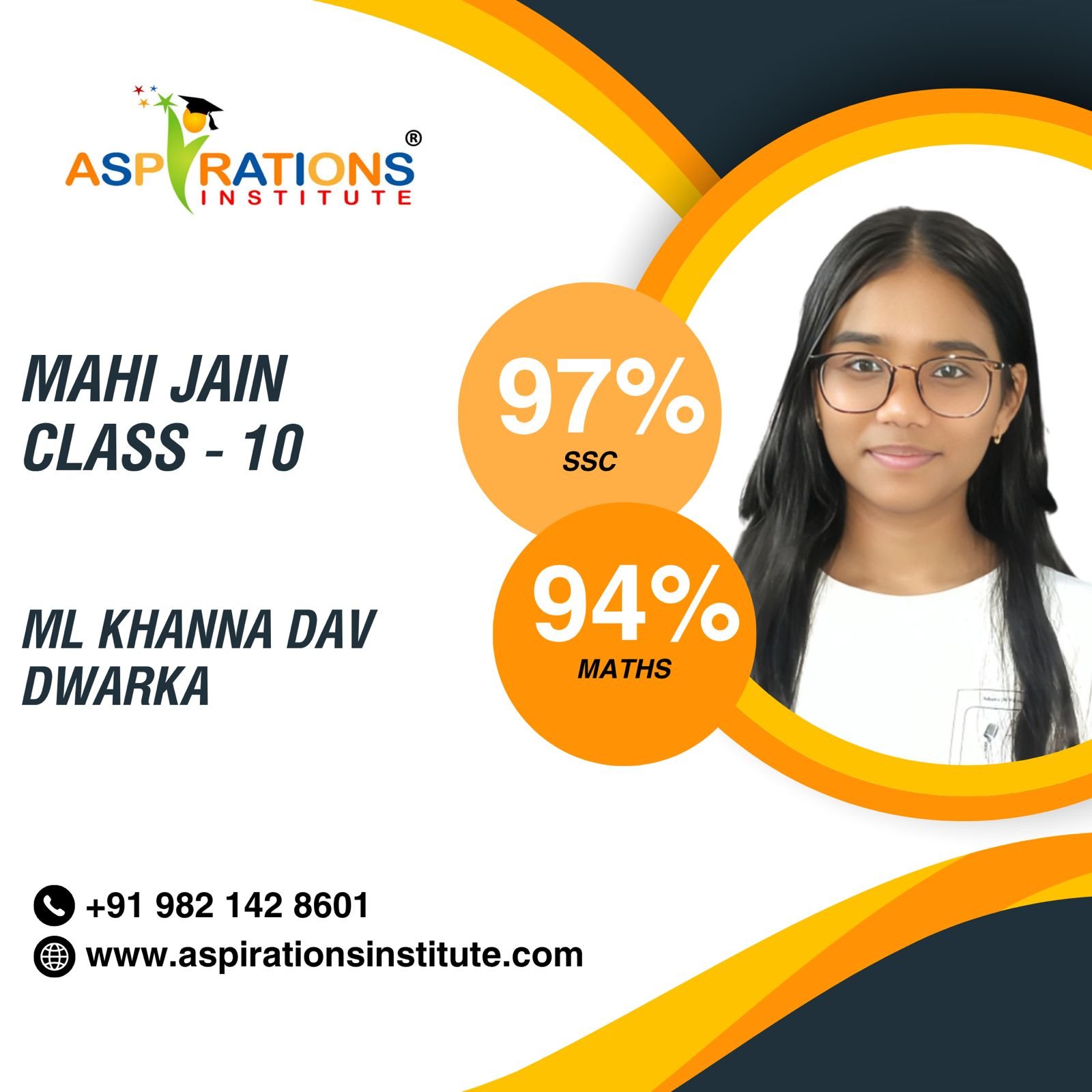 Aspirations Institute – Best CBSE Coaching in Dwarka Delhi | Classes 7–12 Tuition 5 Mahi Jain Class 10
