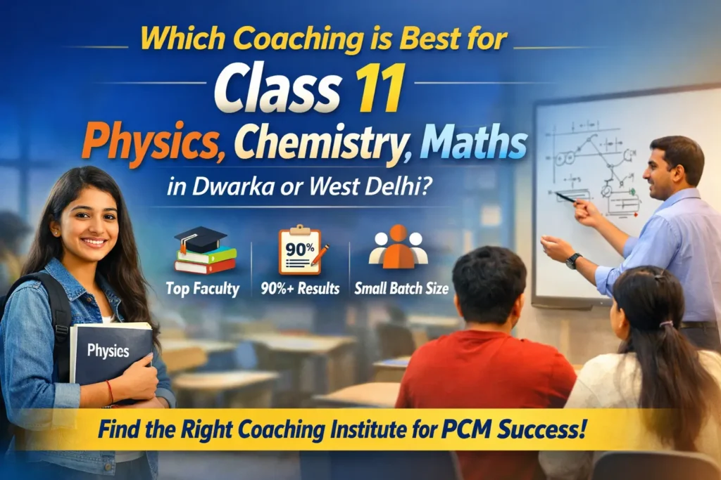 Which Coaching is Best for Class 11 Physics, Chemistry, Maths in Dwarka or West Delhi
