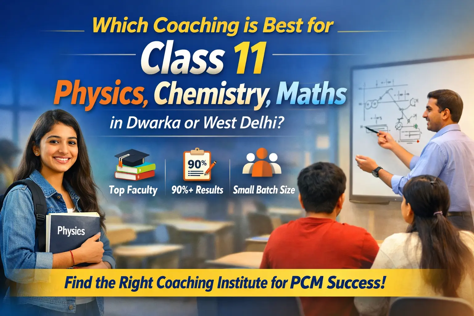 Which Coaching is Best for Class 11 Physics, Chemistry, Maths in Dwarka or West Delhi